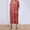 🔥 Watermelon Red, variant on Sentmoon Linen Maxi Dress Wedding Short Sleeve V Neck Dress for Women Solid Color Breathable Regular Fit Vacation Dresses for Women Hawaii for Work and Office M