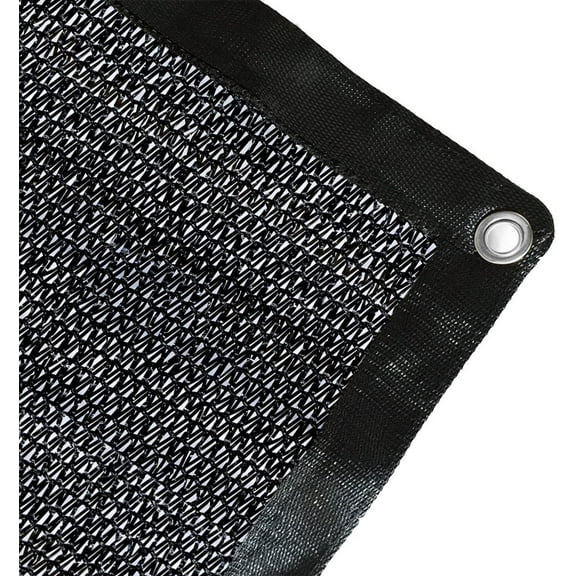 Agfabric 60% Shade Cloth Black Sunblock Fabric with Grommets UV Resistant for Garden Plants Cover, 8 x 10ft