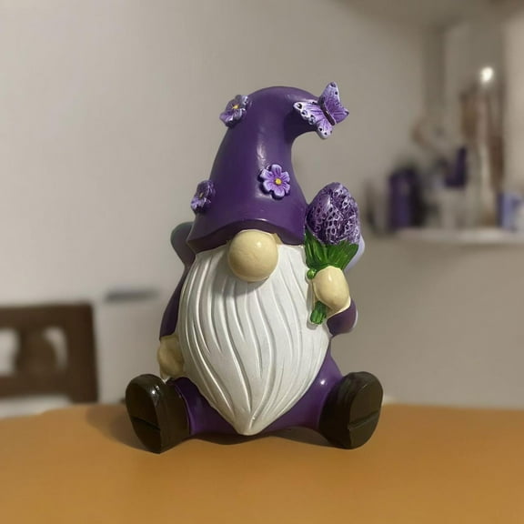 Whimsical Garden Gnome Statue Outdoor Decor, Weather-Resistant Resin Dwarf Figurine for Lawn, Yard, Patio Landscape Fairy Theme Decoration, Artistic & Durability Design