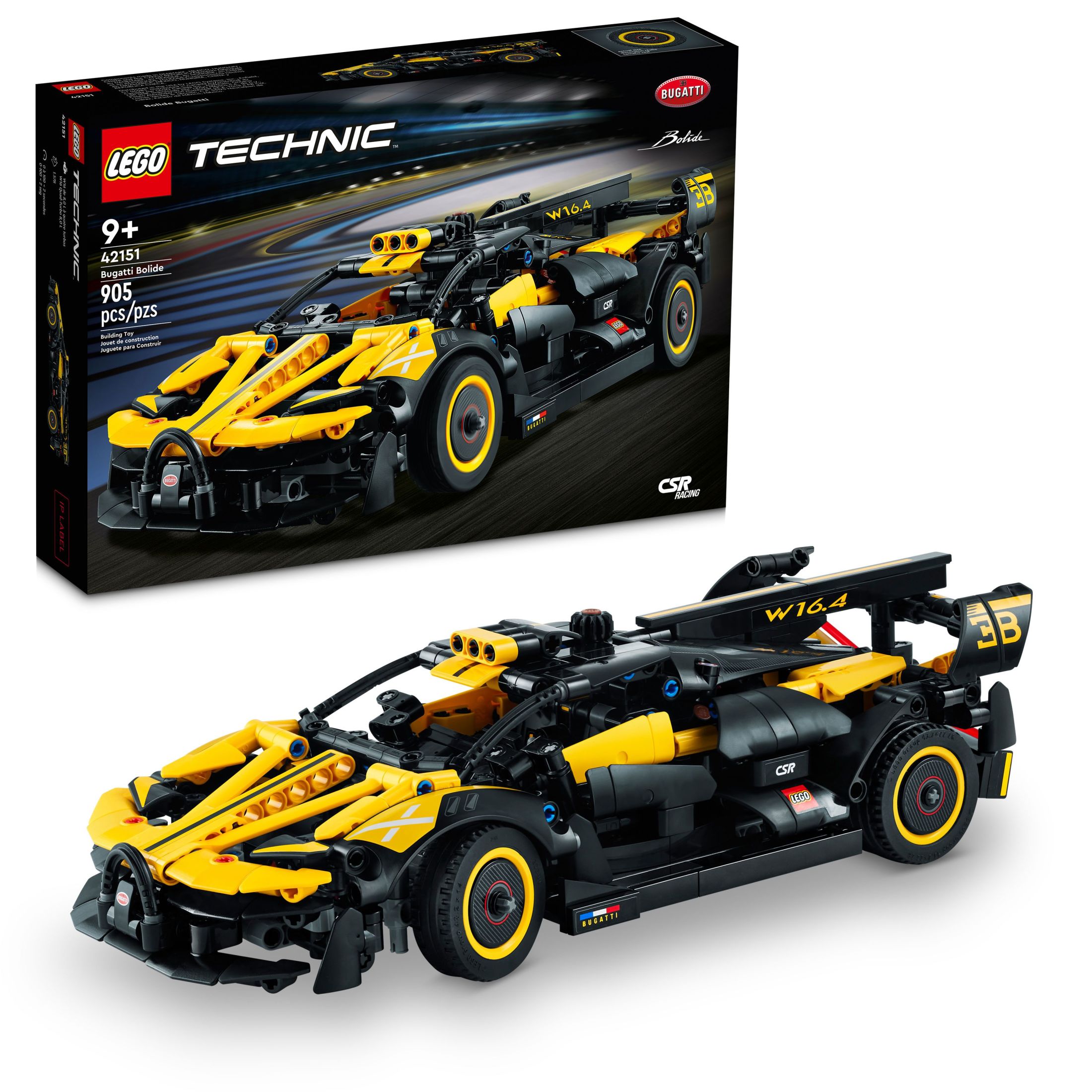 LEGO Technic Bugatti Bolide Race Car Model Building Set, 905 Pieces photo 1