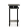 thumbnail image 4 of Mesa auxiliar Furinno Turn-N-Tube, alta, roble francés, gris/negro, 4 of 6