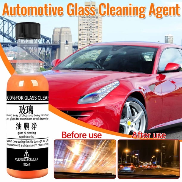 XWSHYW Productos de Limbieza para El Hogar. Agentes de Película Desengrasante 180 Ml Parabrisas Dellantero de Automóvil, Eliminación de Película Deaceite para Agente Limpiador de Ventanas de Automóvi