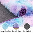 thumbnail image 7 of Conbriboy 6x9 Area Rugs For Living Room Tie-dye Blue Rainbow Rug, Fluffy Shaggy Fuzzy Plush Furry Large Floor Carpet,Non-Slip Carpet Anti-Slip Washable Modern Soft Rug For Bedroom, 7 of 7