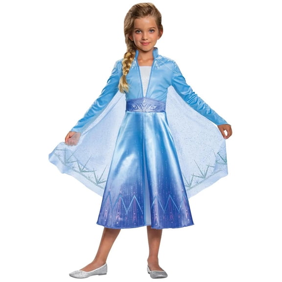 Girl's Disney Frozen II Elsa Deluxe Costume by Disguise - Size 5-6