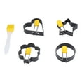 thumbnail image 2 of Anillos para cocinar huevos, Juego de anillos para huevos fritos, anillo para huevos fritos, molde para cocinar huevos, rendimiento confiable, 2 of 8