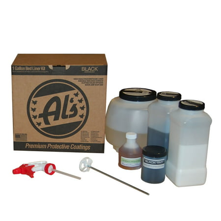 Al's Liner One Gallon DIY Spray On Roll On Truck Bed Liner Kit (Best Diy Truck Bed Coating)