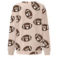 thumbnail image 5 of Women's Fashion Casual Crewneck Long Sleeve Pullover Rugby Printed Lightweight Sweatshirt Top, 5 of 5