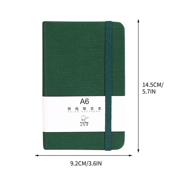 A6 Notebook, Hardcover Pocket Notebook, Lined Journal for Office, School, and Travel, Durable Bound Notepad for Note Taking and Planning