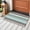 Turquoise, variant on Boho Blue Aqua Round Area Rug 4 FT, Non Slip Indoor Outdoor Rug, Geometric Stripes Tribal Bohemia Retro Washable Soft Circular Carpet Non-Shedding Floor Mat for Coffee Table Nursery Foyer Balcony