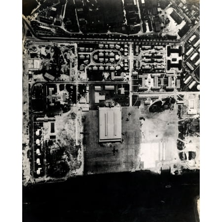 LAMINATED POSTER The housing and hanger area of Trumbo Point on October 12, 1942. U.S. Navy photo from the Ida Woodwa Poster Print 24 x