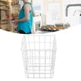 thumbnail image 3 of Large Capacity Wire Storage Baskets, Metal Refrigerator Organizer Bins with Handles for Fridge, Pantry, Closets, White, Set of 2, Suitable for Refrigerators, Freezers, Cars,, 3 of 7