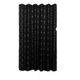 thumbnail image 1 of Polyester Silver Foil Trellis Curtain De Douche Imprimé (Noir), 1 of 2