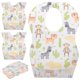thumbnail image 4 of 20pcs desechable impermeable babero ajustable cinta mágica lindo comedor baberos para bebé recién nacido, 4 of 7