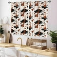 thumbnail image 2 of Cow Print Curtains for Bedroom, Rustic Brown Cowhide Cow Skin Farmhouse Western Animal Fur Vintage Retro Window Drapery Treatments for Living Room Kitchen Bathroom 2 Panels, 27.5x36 Inch, 2 of 4