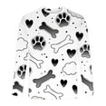 thumbnail image 2 of Donemore Men's Claw Print Long Sleeve Round Neck Pullover T-Shirt Casual Comfort Fit Soft Stretchy Fabric, 2 of 5