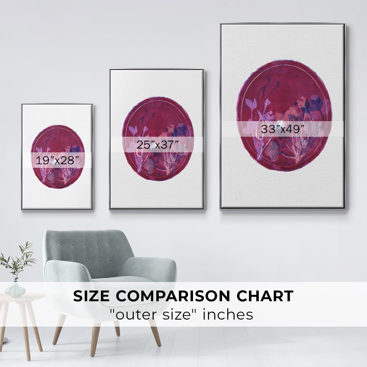 Strawberries and Forg II Framed Premium Gallery Wrapped Canvas - Ready to Hang - 27 x 41 - Silver Floating Frame