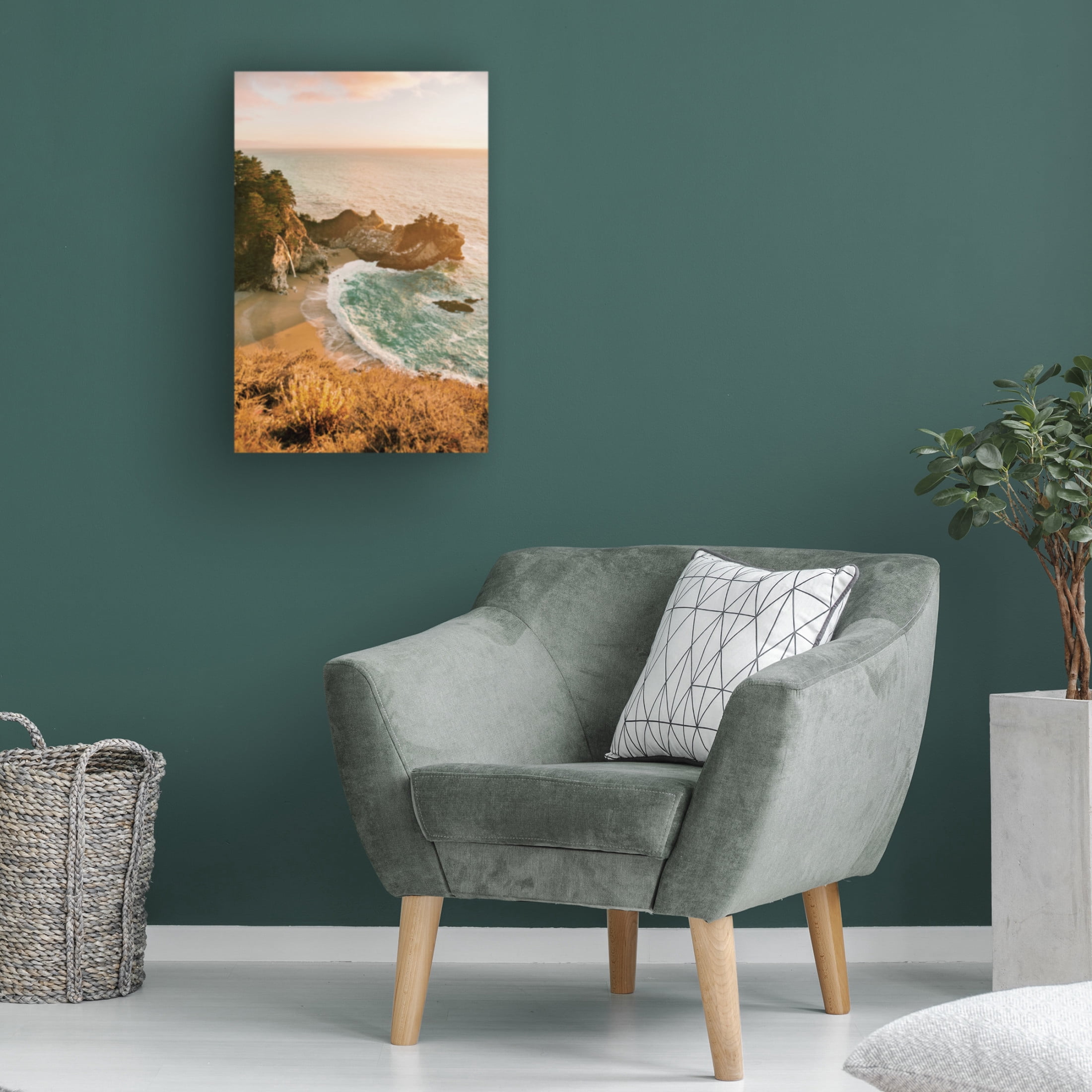 Canvas Wall Art - Krista Broadway 'Malibu' Wall Art for Living Room, Bedroom, or Office Décor by Trademark Fine Art - 16 x 24 Inches