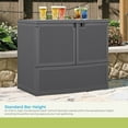 thumbnail image 4 of Suncast Backyard Oasis 195 Gal Vertical Deck Box for Outdoor Storage, Gray, 4 of 9