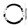 thumbnail image 3 of Qholemyo Female Winter Cow Lint Studded Elastic Steering Wheel Cover Without Inner Ring Soft Warm Comfortable Car Accessories For Women Car Decor For Women, 3 of 6