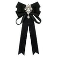 thumbnail image 3 of fenteer Women's Bow Tie Bowknot Bowtie Girls Ladies Necktie for Uniform Blouse Shirt Black, 3 of 8
