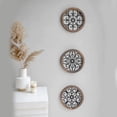 thumbnail image 3 of Hollow Round Anti-rust Hanging Pendant Design Art Metal Home Decor Outdoor Ornament Background Wall Home Resturant Room Type4, 3 of 8