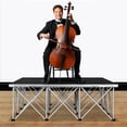 thumbnail image 2 of IMIKEYA Black Aluminum Folding Stage Platform Stable and Firm Surface for Outdoor Performances, 2 of 11