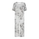 thumbnail image 3 of Pijamas de Verano para Mujeres, Suelto Impreso Manga Corta Superior Y Pantalones Recortados, Cuello Redondo Casual, 3 of 6