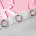thumbnail image 4 of Homewish Girly Pink Bowknot Black Out Curtains for Girls, Kawaii Cartoon Monogrammed Curtains Pack of 2 (42x63 Each), Initial R Letter Bedroom Curtains, Blackout Curtains Home Decor, 4 of 6