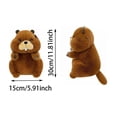 thumbnail image 2 of Guanglv Realistic Beaver Stuffed Animal Soft Cute Creature Soft Huggable for Kids Toddlers Nature Lovers Collectors, 2 of 6