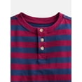 thumbnail image 2 of Wonder Nation Toddler Boys Cotton Henley Tee with Long Sleeves, Sizes 18M-5T, 2 of 3