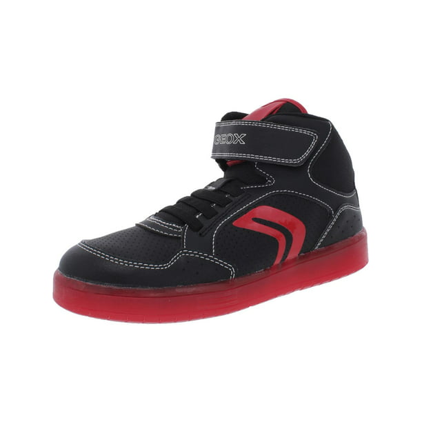 Geox Boys Faux Leather High Top Shoes -