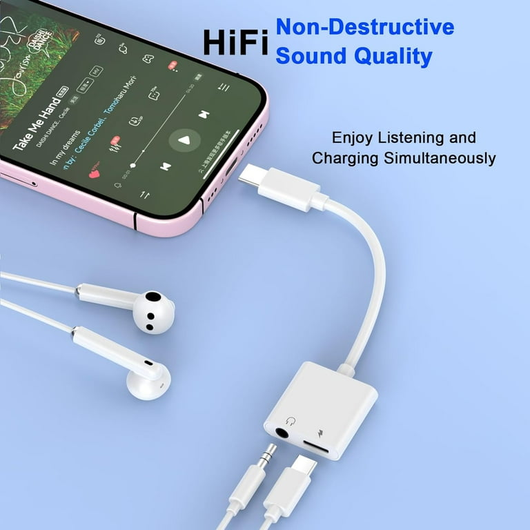 Charging and earphone adapter iphone sale