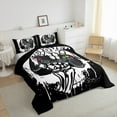 thumbnail image 3 of jejeloiu 3D Gamepad Controller Full Size Comforter Sets,Teens Video Game Bedding Comforter Set,White Black Bedding Sets For Boy Kids,Breathable Home Decor Reversible,3 Pieces, 3 of 8