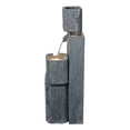 thumbnail image 5 of 3 Tiers Square Modern Cascading Water Fountain Outdoor with Warm White LEDS, 5 of 7
