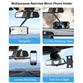 thumbnail image 2 of Soporte para Teléfono para Espejo Retrovisor de Coche - [360°Rotable y Retráctil] Soporte Móvil Pinza de Espejo Retrovisor de Coche para iPhone 16 15 14 13 12 Pro MAX/Plus/Mini, 4.7-6.9" Smartphones, 2 of 6