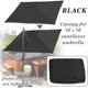 thumbnail image 2 of BenefitUSA Replacement Canopy for 10'x10' ROME Cantilever Patio Umbrella Parasol Top Cover, 2 of 2