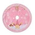 thumbnail image 2 of Falda para árbol de Navidad BuyWeek con Rudolph rosa y luces, 2 of 12