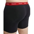 thumbnail image 5 of Hanes Originals Ultimate Men’s Boxer Brief Underwear, Moisture-Wicking Stretch Cotton, Assorted Solids, 3-Pack Black Grey XL, 5 of 6