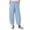 Blue, variant on Ramiter Women's Pants Women's Casual Straight Leg Tailored Pants Solid Plicated Detail Zipper Fly Pants Blue,L