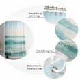 thumbnail image 5 of Small Stall Shower Curtain 36x78 Inch Narrow Half Size Summer Beach Bath Curtains Bathroom Decor Coastal Ocean Horizon Landscape Waterproof Fabric Shower Curtain Set with Hooks 36 Inch, 5 of 6