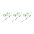 thumbnail image 2 of Barras de llavero con cuentas de 3 piezas, artesanías de llavero con cuentas de Metal chapado, accesorios de llavero de Metal en para Kit de verde, 2 of 9
