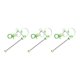 thumbnail image 2 of 3 barras de llavero con cuentas, llavero de metal con cuentas en , accesorios de color degradado, llavero de cuentas para mujeres y hombres, fab verde, 2 of 9