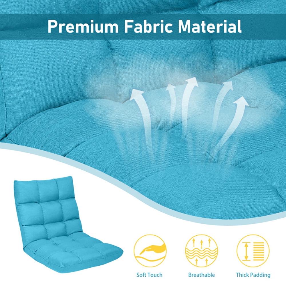 Finihen Folding Lazy Sofa Chair, 14-Position Adjustable Folding Lazy Gaming Sofa, for Living Room, Bedroom, for Gaming, Reading, Light Blue Finihen Folding Lazy Sofa Chair, 14-Position Adjustable Folding Lazy Gaming Sofa, for Living Room, Bedroom, for Gaming, Reading, Light Blue