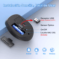 thumbnail image 4 of Ratón Inalámbrico Silencioso Portátil BLOOSOM Con Receptor Usb Negro, 4 of 4