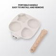 thumbnail image 3 of 4 Cups Frying Pan, Corrosion Resistance Induction Cooker Pan Oil Free Cooking  For Eggs Pancake Burger, 3 of 8