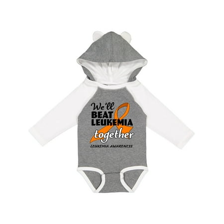 

Inktastic We ll Beat Leukemia Together- Leukemia Awareness Boys or Girls Long Sleeve Baby Bodysuit
