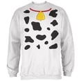 thumbnail image 1 of Cow Costume White Adult Sweatshirt, 1 of 1