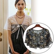 Elegant 1920s Flapper Shawl – Sequin & Beaded Floral Wrap for Evening Dresses, Parties, Weddings & Formal Events