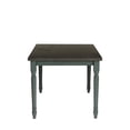 thumbnail image 3 of Powell Willow Dining Table, Distressed Brown and Teal Blue, 3 of 10