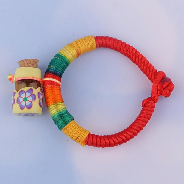 Brazalete De Diseño Con Oración Decoración Artesanal Para Colecccionable Amarillo Baoblaze Pulseras de cuerda para niños
